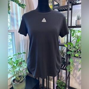 Reebok Black Tee with White Delta Logo